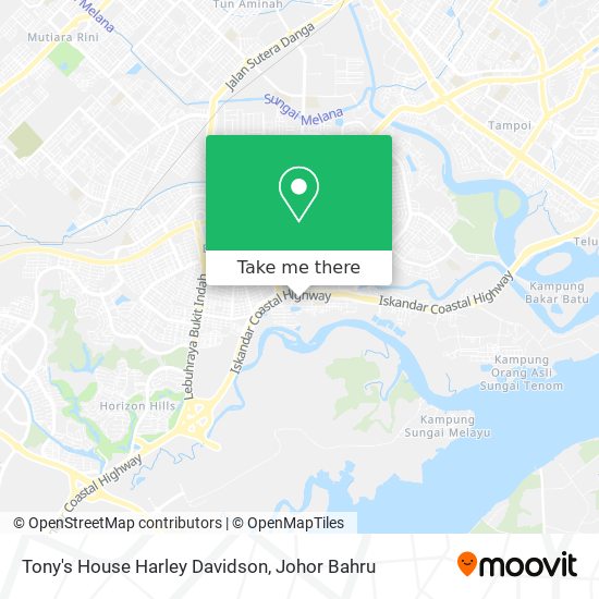 Tony's House Harley Davidson map