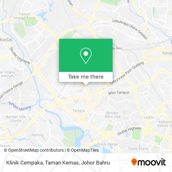 Klinik Cempaka, Taman Kemas map