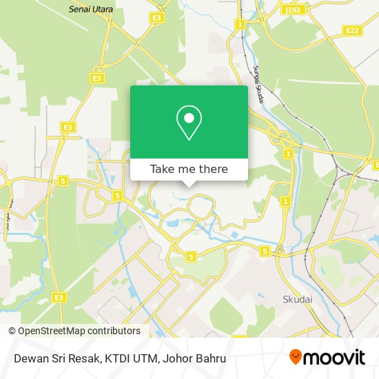 Cara Ke Dewan Sri Resak Ktdi Utm Di Kulaijaya Menggunakan Bis