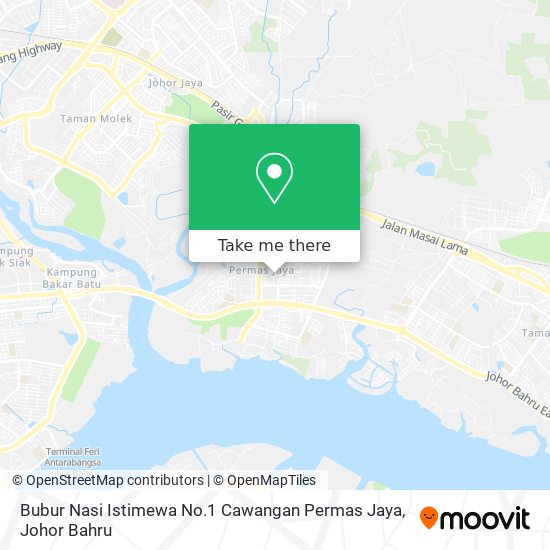 Bubur Nasi Istimewa No.1 Cawangan Permas Jaya map