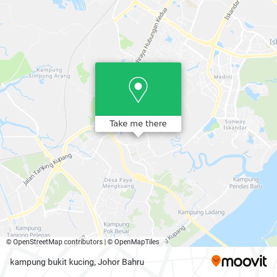 Cara ke kampung bukit kucing di Johor Baharu menggunakan Bis