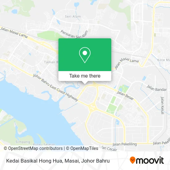 Kedai Basikal Hong Hua, Masai map