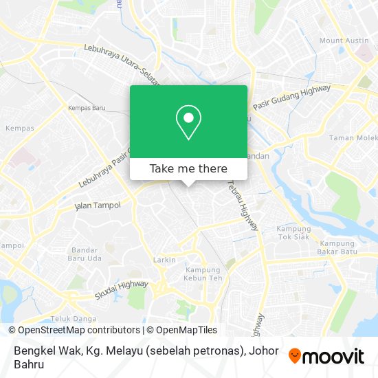 Bengkel Wak, Kg. Melayu (sebelah petronas) map