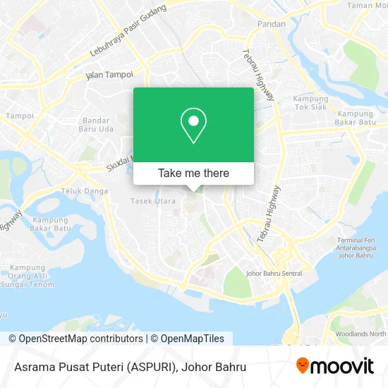 Asrama Pusat Puteri (ASPURI) map