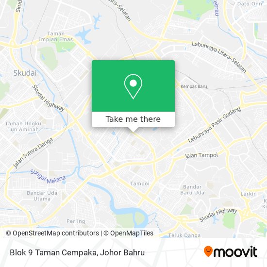 Blok 9 Taman Cempaka map