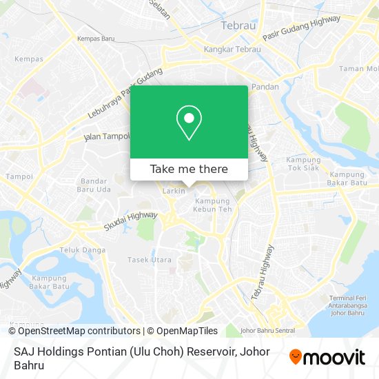 SAJ Holdings Pontian (Ulu Choh) Reservoir map