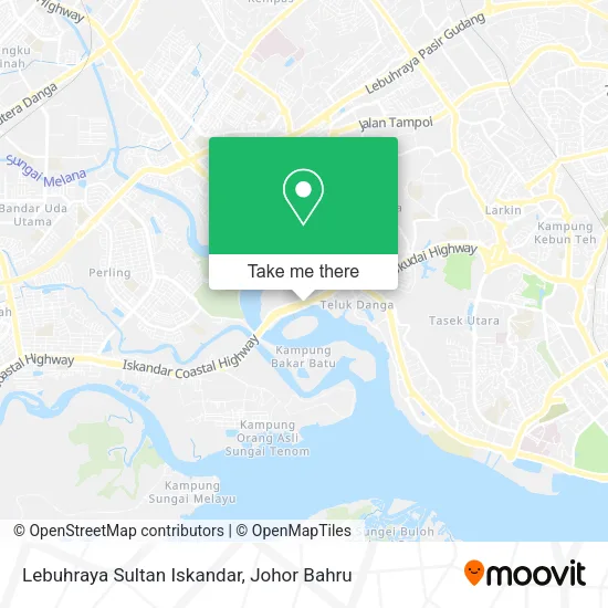 Lebuhraya Sultan Iskandar map