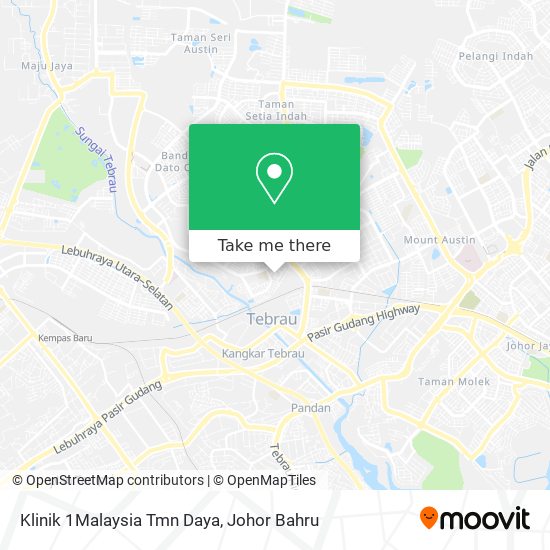 Klinik 1Malaysia Tmn Daya map