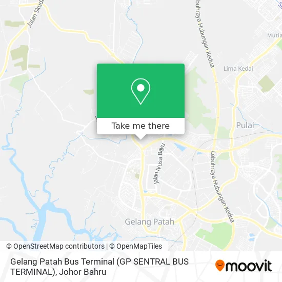 Gelang Patah Bus Terminal (GP SENTRAL BUS TERMINAL) map