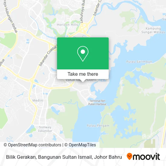 Bilik Gerakan, Bangunan Sultan Ismail map