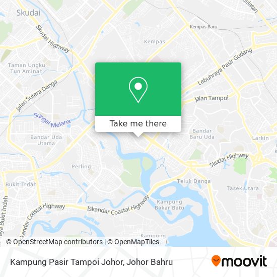Kampung Pasir Tampoi Johor map