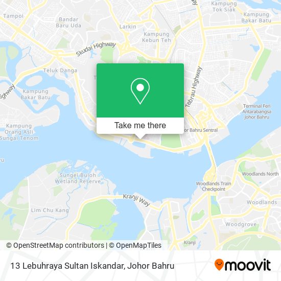 13 Lebuhraya Sultan Iskandar map
