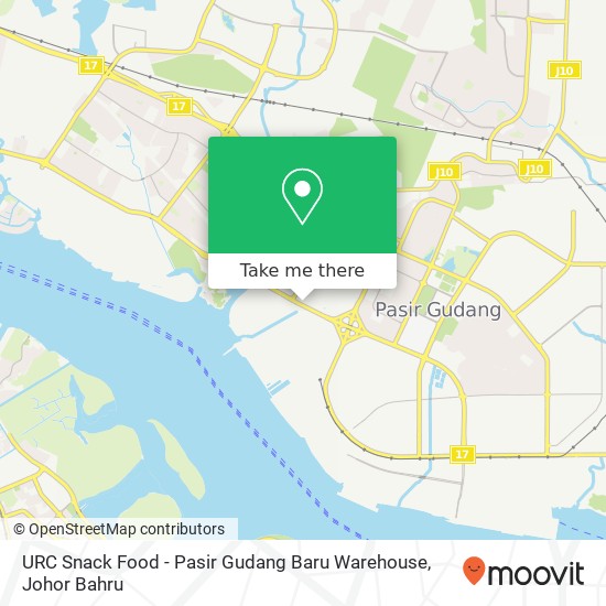 URC Snack Food - Pasir Gudang Baru Warehouse map