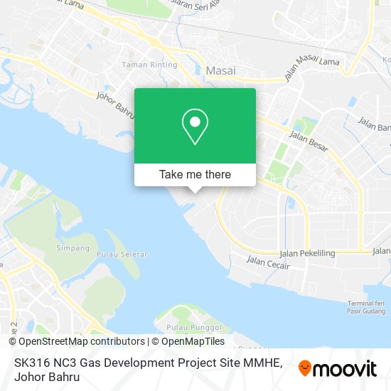 SK316 NC3 Gas Development Project Site MMHE map