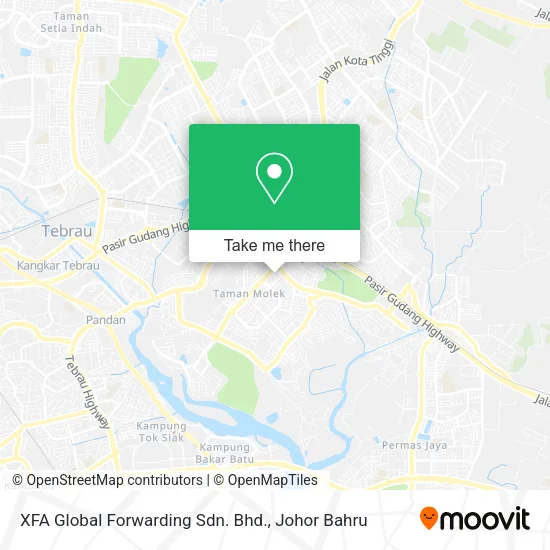 XFA Global Forwarding Sdn. Bhd. map