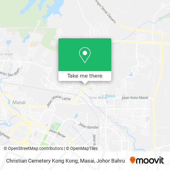 Christian Cemetery Kong Kong, Masai map