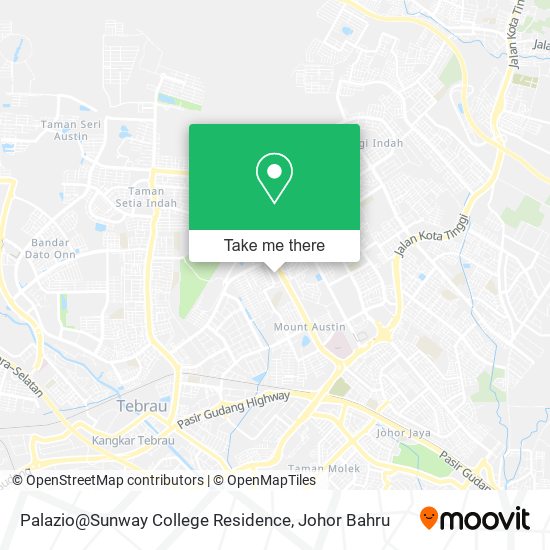 Palazio@Sunway College Residence map