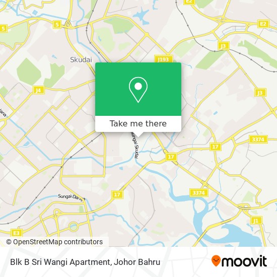 如何坐公交去johor Baharu的blk B Sri Wangi Apartment