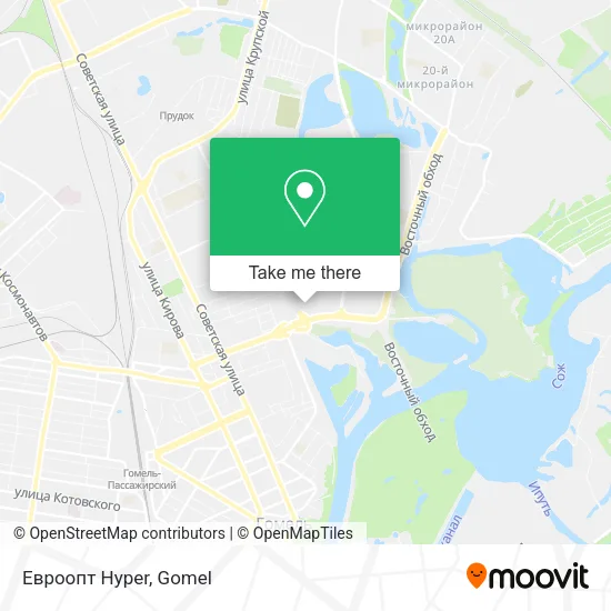 Евроопт Hyper map