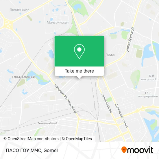 ПАСО ГОУ МЧС map