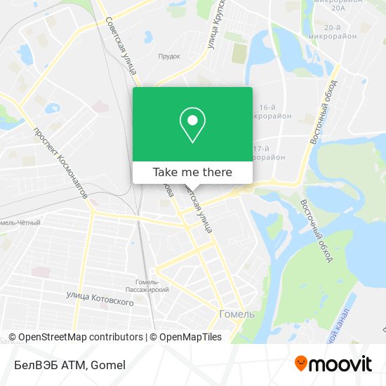 БелВЭБ ATM map