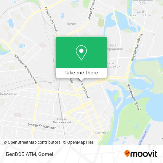 БелВЭБ ATM map