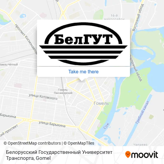 Белорусский Государственный Университет Транспорта map