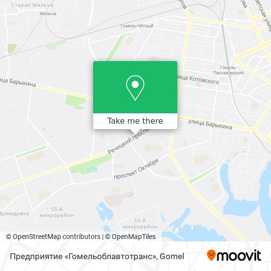 Предприятие «Гомельоблавтотранс» map