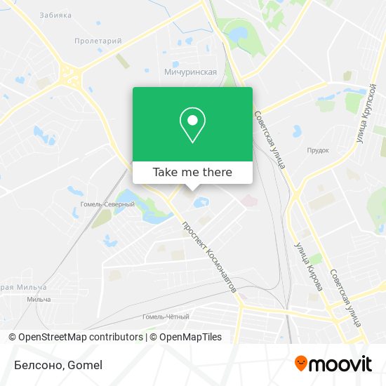 Белсоно map