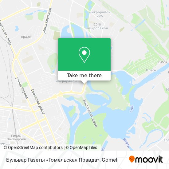 Бульвар Газеты «Гомельская Правда» map