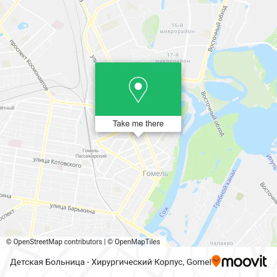 Детская Больница - Хирургический Корпус map
