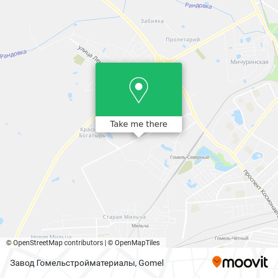 Завод Гомельстройматериалы map