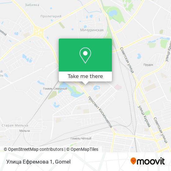 Улица Ефремова 1 map
