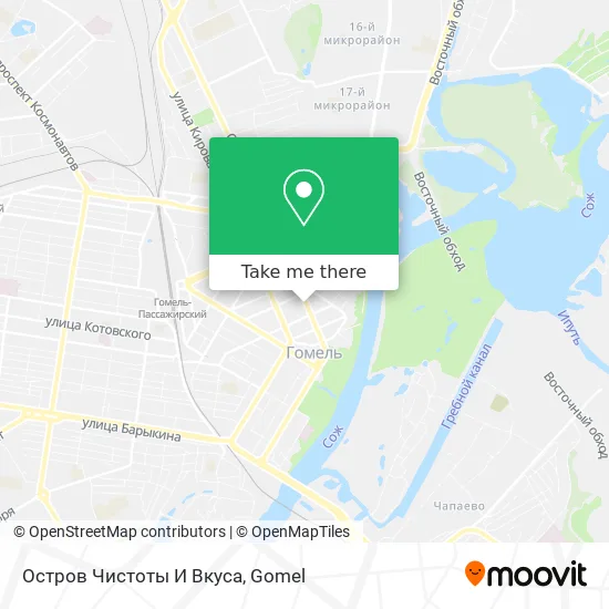 Остров Чистоты И Вкуса map