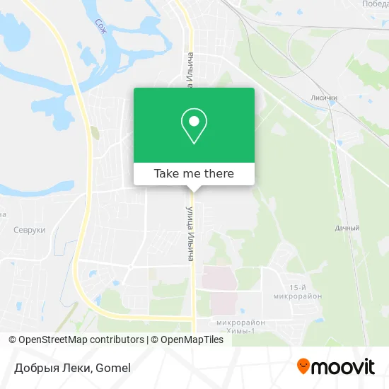 Добрыя Леки map