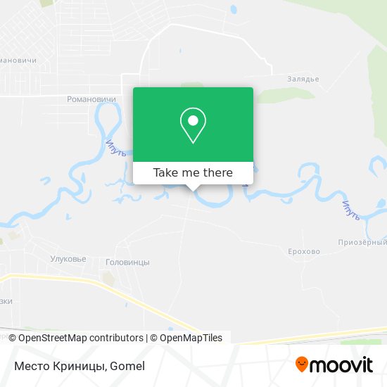 Место Криницы map