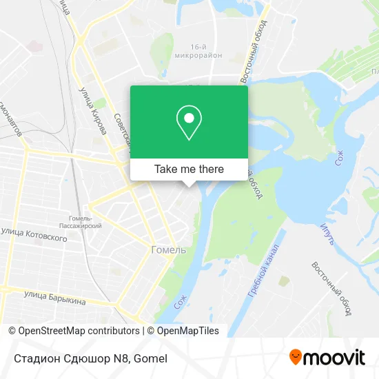 Стадион Сдюшор N8 map