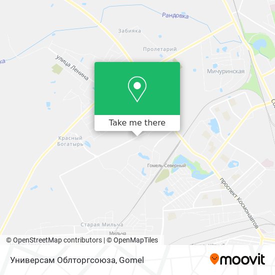 Универсам Облторгсоюза map