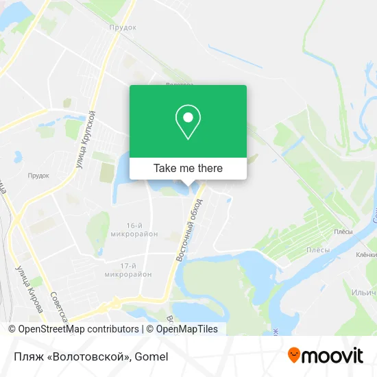 Пляж «Волотовской» map