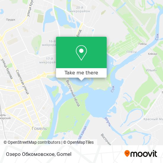 Озеро Обкомовское map