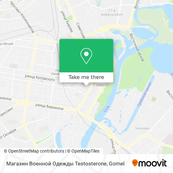 Магазин Военной Одежды Testosterone map