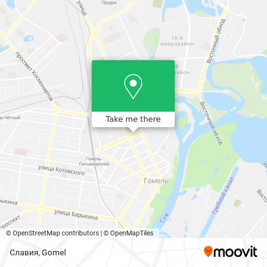 Славия map