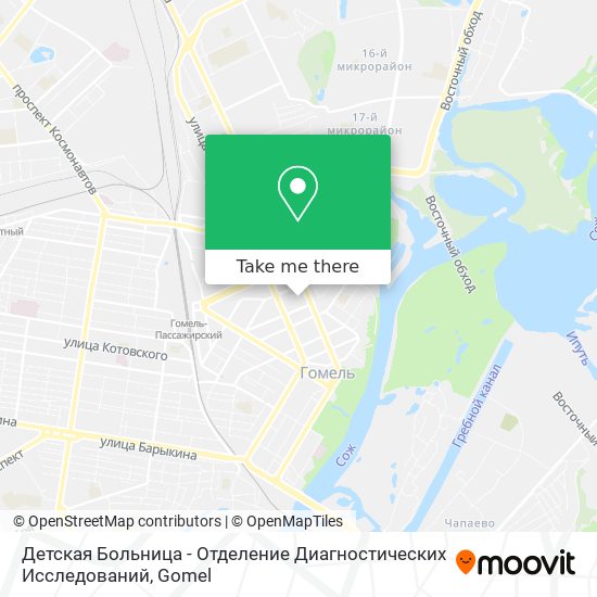 Детская Больница - Отделение Диагностических Исследований map