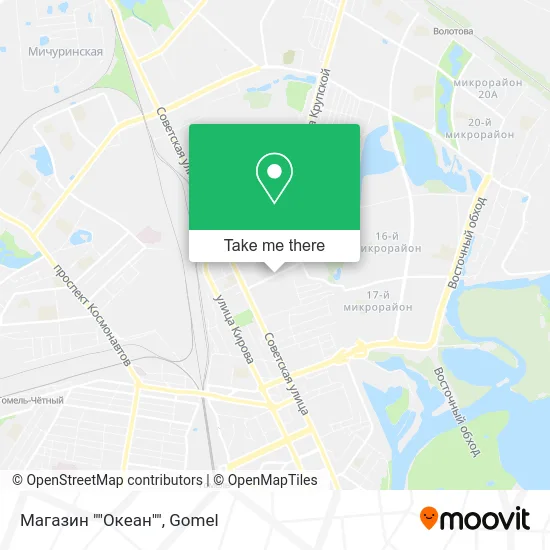 Магазин ""Океан"" map