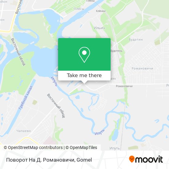 Поворот На Д. Романовичи map