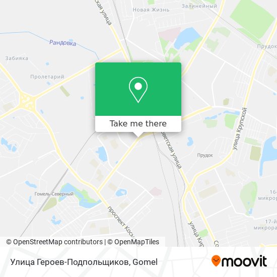 Улица Героев-Подпольщиков map