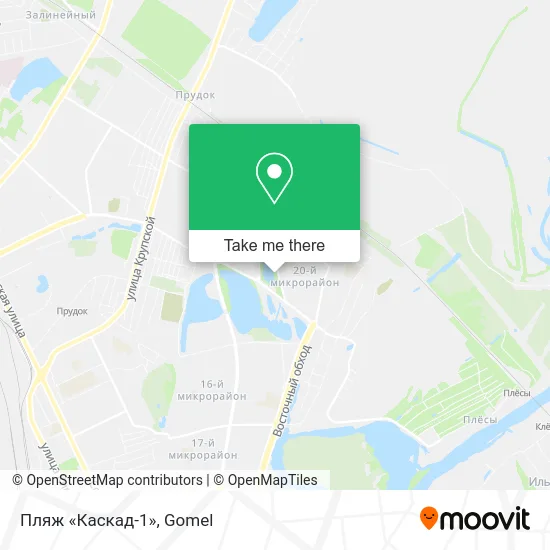 Пляж «Каскад-1» map