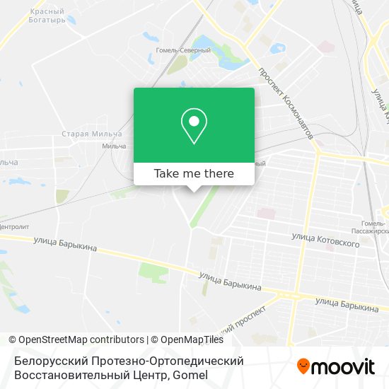 Белорусский Протезно-Ортопедический Восстановительный Центр map