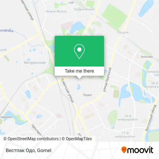 Вестпак Одо map
