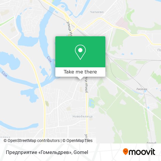 Предприятие «Гомельдрев» map